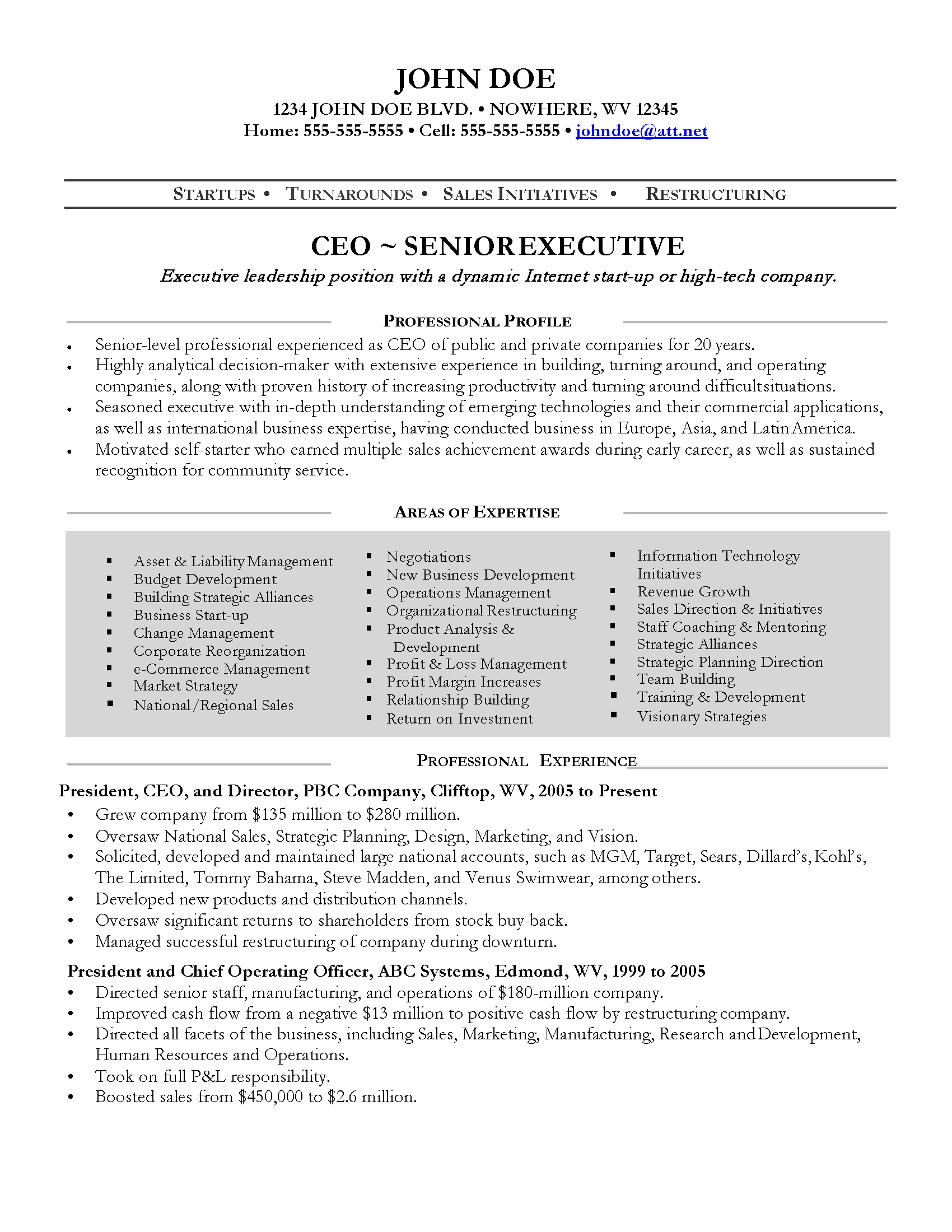 Executive Resume Sample_Page_1